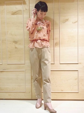 「DANS SON POCHE（ダンソンポッシュ）のアイテム」を使った、franche lippeeさん（レディース・156cm）の冬コーディネート