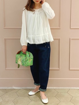 「DANS SON POCHE（ダンソンポッシュ）のアイテム」を使った、franche lippeeさん（レディース・159cm）の冬コーディネート