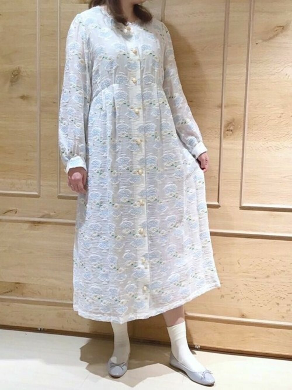 フランシュリッペ ソーダゼリージャガードワンピース franche