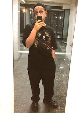 「Deviluse（Deviluse）のアイテム（バッグ）」を使った、ひかるさん（メンズ・170cm）の春コーディネート