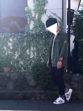 「YEVS（イーブス）のアイテム（パンツ）」を使った、ｗａｔａｒｕさん（メンズ・167cm）の秋コーディネート