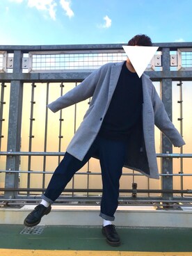 「SHIPS JET BLUE（シップスジェットブルー）のアイテム（デニムパンツ）」を使った、ｗａｔａｒｕさん（メンズ・167cm）の冬コーディネート