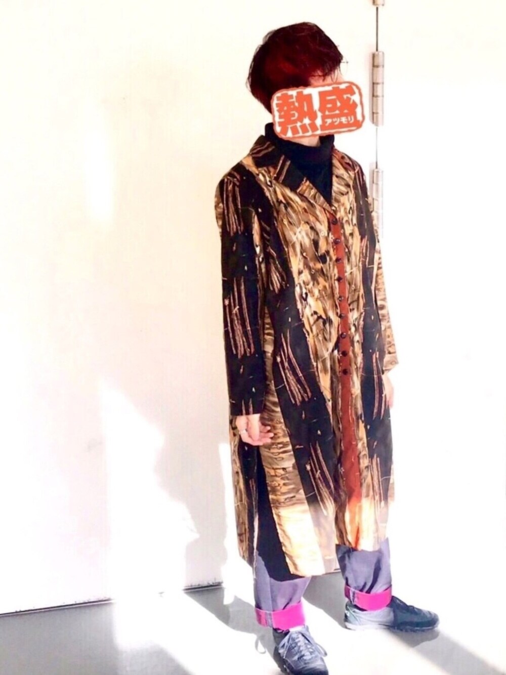 「COMME des GARCONS、COMME des GARCONS HOMME、BLACK COMME des GARÇONS、はらぺこ商店、古着、古着MIX、大学生、下北沢、ダテメガネ、秋のコーデ」｜「COMME des GARCONS HOMMEのアイテム（その他パンツ、ブラック系）」を使った、TJさん（メンズ・179cm）の秋コーディネートの1枚目の写真