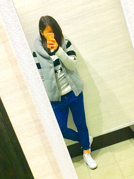 「glory crew（グローリークルー）のアイテム（ニット/セーター）」を使った、❤︎.kanna.❤︎さん（レディース・159cm）の春コーディネート