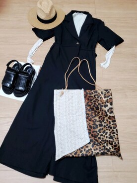 「Bab（バブ）のアイテム（サロペット/オーバーオール）」を使った、oreoさん（レディース・154cm）の春コーディネート