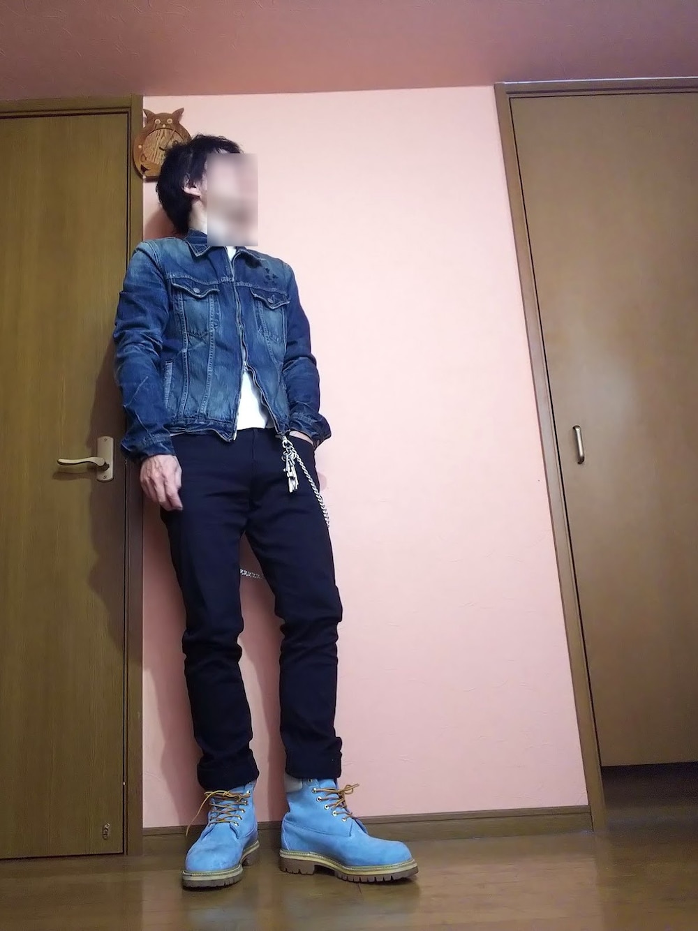 「デニム、UNDER COVER、Bape、相互フォロー」｜「Undercoverismのアンダーカバーの蠅Gジャン（デニムジャケット、ブルー系）」を使った、msg1961さん（メンズ・170cm）の春コーディネートの1枚目の写真