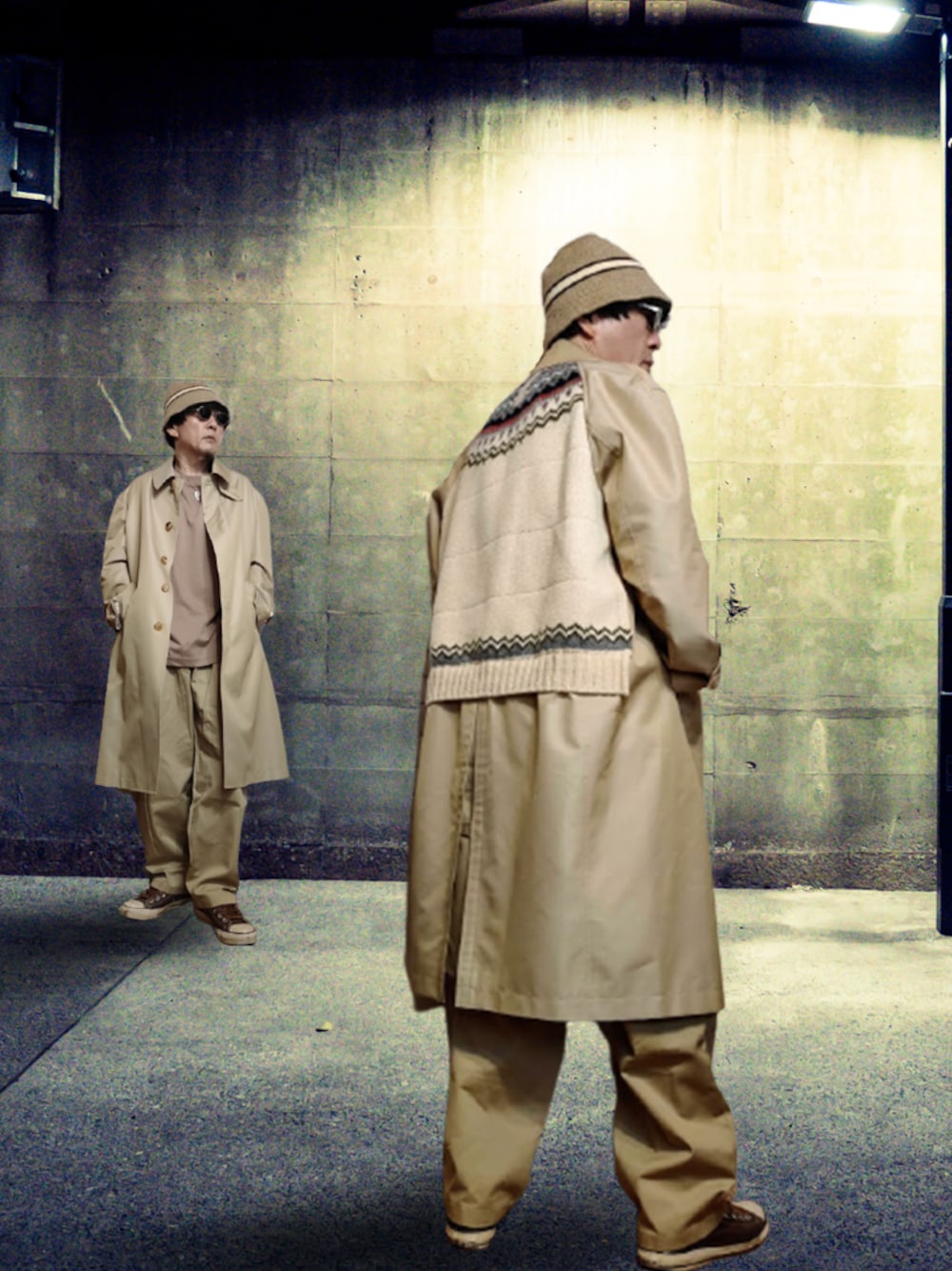 JUNYA WATANABE MANのステンカラーコートを使った人気