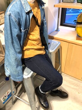 「URBAN RESEARCH（アーバンリサーチ）のアイテム（その他トップス）」を使った、Miuraさん（メンズ・169cm）の冬コーディネート
