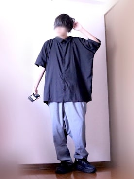 「アイテム（福袋/福箱、ブラック系）」を使った、TJさん（メンズ・177cm）の春コーディネート