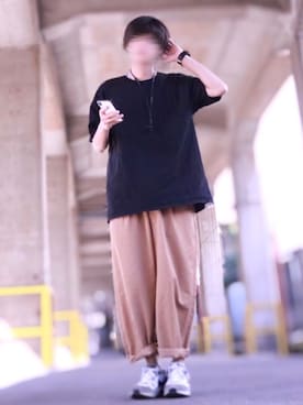 「アイテム（福袋/福箱、ブラック系）」を使った、TJさん（メンズ・177cm）の夏コーディネート