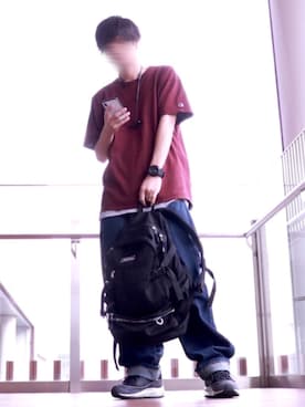 「アイテム（福袋/福箱、ブラック系）」を使った、TJさん（メンズ・177cm）の夏コーディネート