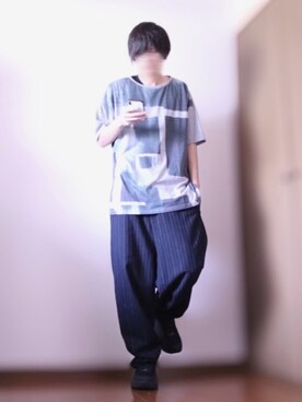 「アイテム（福袋/福箱、ブラック系）」を使った、TJさん（メンズ・177cm）の夏コーディネート