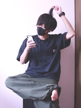 「carhartt」｜「アイテム（福袋/福箱）」を使った、TJさん（メンズ・177cm）の夏コーディネート