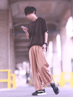 「アイテム（福袋/福箱、ブラック系）」を使った、TJさん（メンズ・177cm）の夏コーディネート