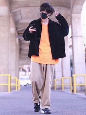 「ハロウィン」｜「アイテム（福袋/福箱）」を使った、TJさん（メンズ・177cm）の秋コーディネート