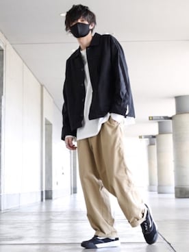 「CREARE -LINO-（クレアーレリノ）のアイテム（デニムジャケット）」を使った、TJさん（メンズ・177cm）の春コーディネート