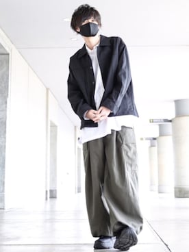 「CREARE -LINO-（クレアーレリノ）のアイテム（デニムジャケット）」を使った、TJさん（メンズ・177cm）の春コーディネート