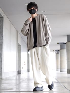 「PERSON'S（パーソンズ）のアイテム（トップス）」を使った、TJさん（メンズ・177cm）の春コーディネート