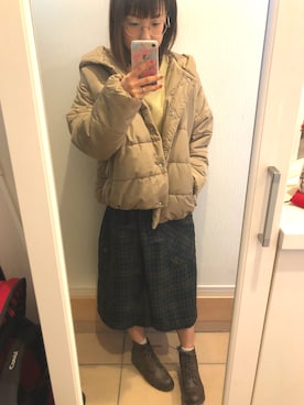 「アイテム（ブルゾン）」を使った、Mika ☆さん（レディース・156cm・30代）の冬コーディネート