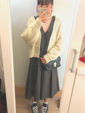 Mika ☆さんの「BIGプリーツジャンパースカート」を使ったコーディネート