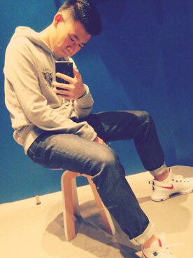 「OBEY（オベイ）のアイテム（パンツ）」を使った、Slim__Hさん（メンズ・177cm）の冬コーディネート