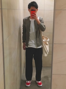 「dictionary（ディクショナリー）のアイテム（バッグ）」を使った、星田祐希さん（メンズ・175cm）の春コーディネート