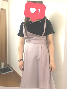 「MAJESTIC LEGON（マジェスティックレゴン）のアイテム（オールインワン・サロペット）」を使った、hhhaさん（レディース・155cm）の夏コーディネート