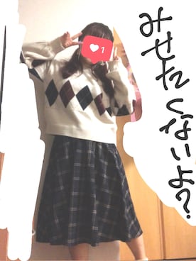 「ゆるゆる」｜「アイテム（ハンチング/ベレー帽）」を使った、hhhaさん（レディース・156cm）の秋コーディネート