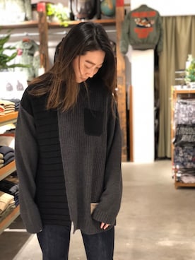 「ざっくりニット」｜TANAKAさん（レディース・158cm）の秋コーディネート