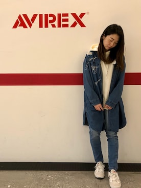 「手刺繍」｜TANAKAさん（レディース・158cm）の冬コーディネート