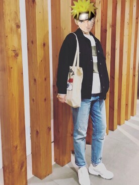 「PULL&BEAR（プルアンドベア）のアイテム（スウェット）」を使った、 あおさん（レディース・163cm）の春コーディネート