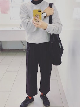 「PULL&BEAR（プルアンドベア）のアイテム（パーカー）」を使った、 あおさん（レディース・163cm）の秋コーディネート