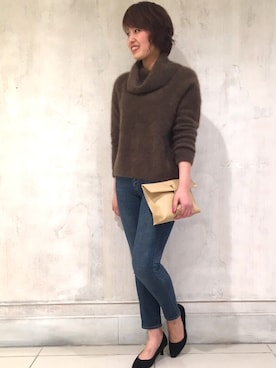 「TONAL（トーナル）のアイテム」を使った、NATSUKOさん（レディース・167cm）の冬コーディネート