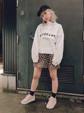 「ANDGEEBEE（アンジービー）のアイテム（その他アウター）」を使った、fuukaさん（レディース・157cm）の春コーディネート