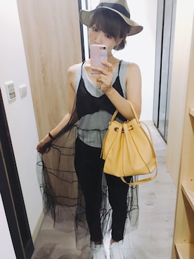 「lovfee」｜Rena Keさん（レディース・168cm）の夏コーディネート