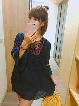 「PAZZO」｜「アイテム（ワンピース/ドレス）」を使った、Rena Keさん（レディース・168cm）の夏コーディネート