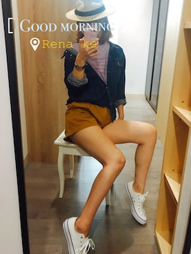 「PAZZO」｜「アイテム（ジャケット/アウター）」を使った、Rena Keさん（レディース・168cm）の秋コーディネート