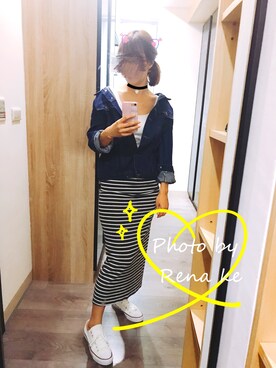 「PAZZO」｜「アイテム（ジャケット/アウター）」を使った、Rena Keさん（レディース・168cm）の秋コーディネート