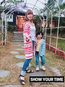 「RCWB（アールシーダブリュービー）のアイテム（ジャケット/アウター）」を使った、Rena Keさん（レディース・168cm）の春コーディネート