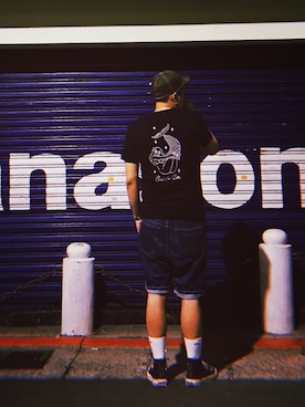 「METALIZE（メタライズ）のアイテム」を使った、Yu Shuo Changさん（メンズ・180cm）の秋コーディネート