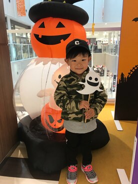 「wearhalloween2017」｜「アイテム（ブルゾン）」を使った、龍之介さん（キッズ・110cm）の秋コーディネート