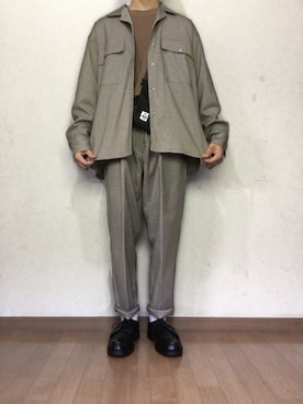 「CHUMS（チャムス）のアイテム（ショルダーバッグ）」を使った、yu1104さん（メンズ・170cm）の春コーディネート