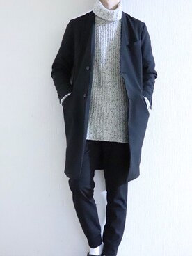 「HARE（ハレ）のアイテム（その他アウター）」を使った、ys.さん（メンズ・173cm）の冬コーディネート