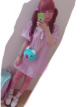 「Nile PERCH（ナイルパーチ）のアイテム（アクセサリー）」を使った、あじじまあじこさん（レディース・153cm）の夏コーディネート