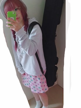 「ユニコーン」｜「アイテム（帽子）」を使った、あじじまあじこさん（レディース・153cm）の夏コーディネート