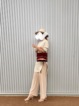 「ハット」｜「アイテム（チュニック）」を使った、sayakaさん（レディース・166cm）の冬コーディネート