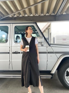 「Happy John（ハッピージョン）のアイテム（ワンピース/ドレス）」を使った、sayakaさん（レディース・166cm）の春コーディネート