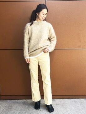 「ボリュームニット」｜akaneさん（メンズ・172cm）の秋コーディネート