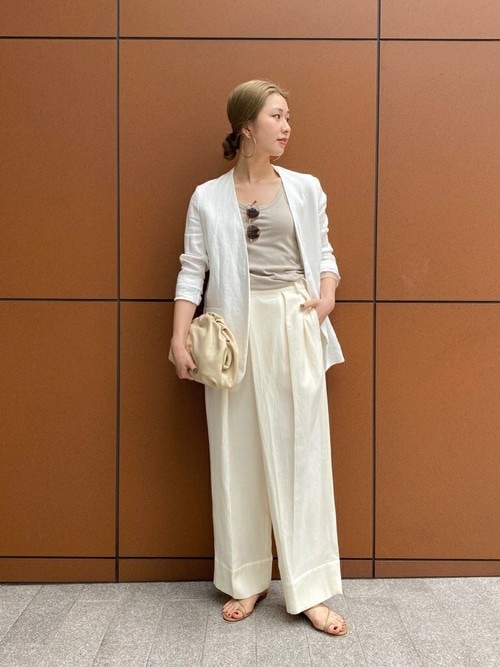 plage（プラージュ）の「20/- 麻ジャケット◇（ノーカラージャケット