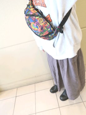 「チャンピオン パーカー」｜「アイテム（パーカー）」を使った、abasan.sさん（レディース・158cm）の冬コーディネート